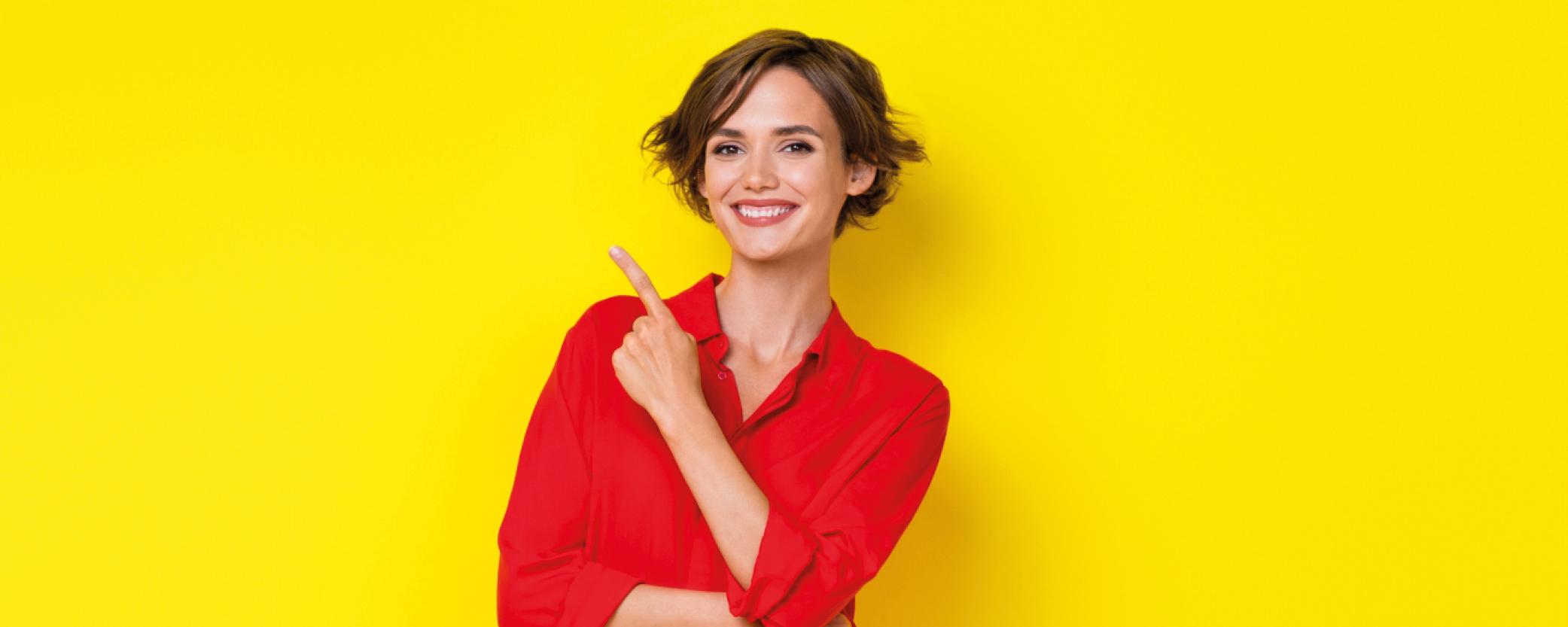 Frau - Kopfzeile Inserat